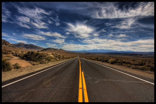 road fading off into the distance